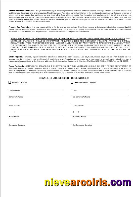 USA Suncoast bank mortgage statement 3